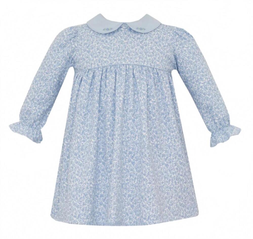NEW PETIT BEBE girl's liberty dress in blue
